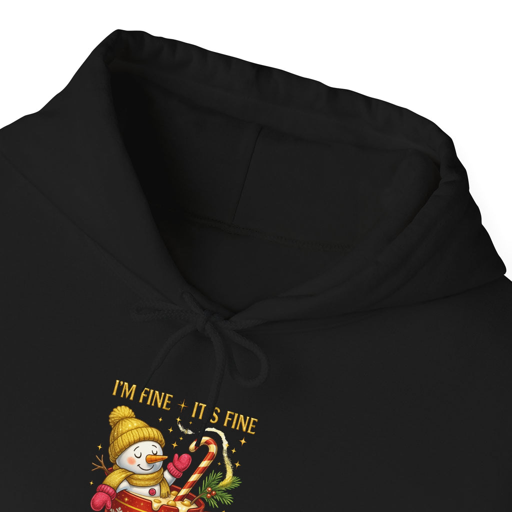 Funny Christmas Sweatshirt I "I'm Fine It's Fine Just Having a Meltdown" Snowman Hoodie
