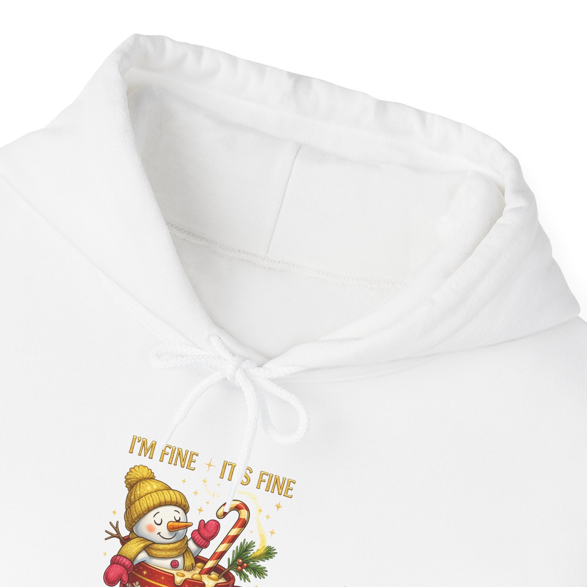 Funny Christmas Sweatshirt I "I'm Fine It's Fine Just Having a Meltdown" Snowman Hoodie