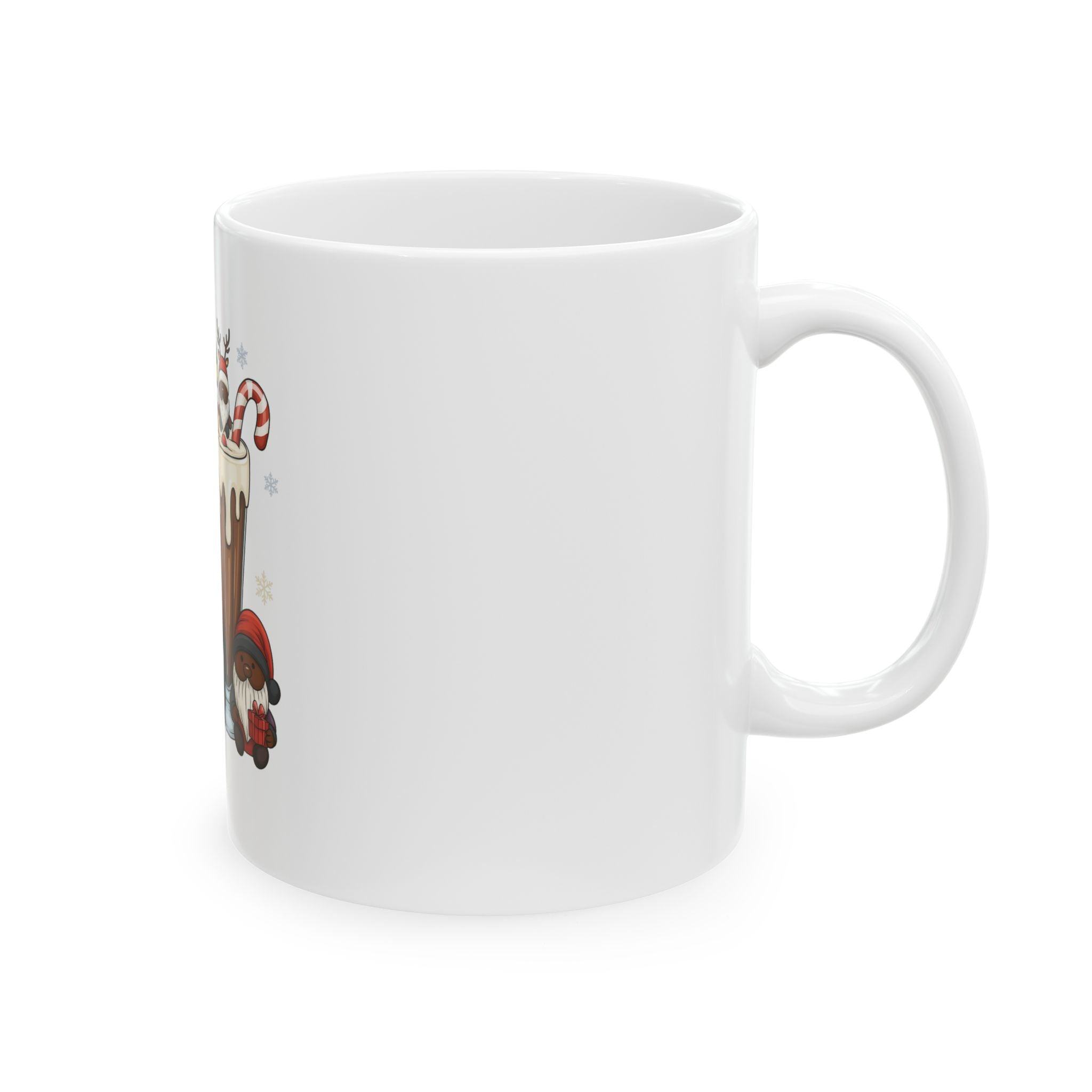 Cute Gnome Hot Cocoa Holiday Coffee Cup (11oz)